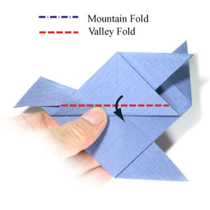19th picture of simple origami airplane (fighter jet plane)