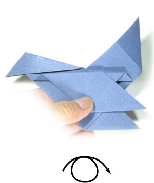20th picture of simple origami airplane (fighter jet plane)