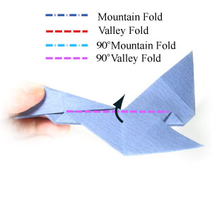 25th picture of simple origami airplane (fighter jet plane)