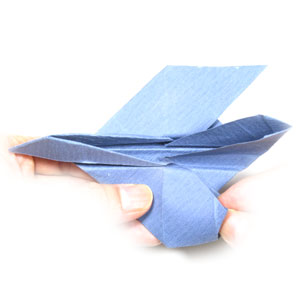 32th picture of simple origami airplane (fighter jet plane)