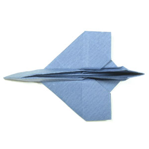 34th picture of simple origami airplane (fighter jet plane)
