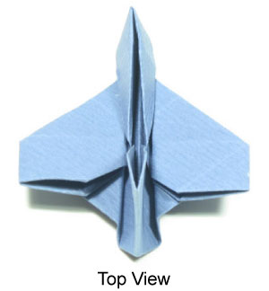 35th picture of simple origami airplane (fighter jet plane)