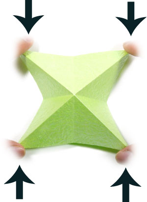origami balloon base (step #9)