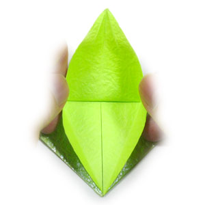 origami bird base (step #7)