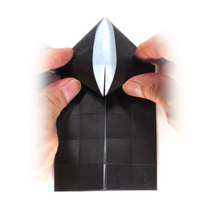 14th picture of origami Batman's face