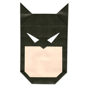 37th picture of origami Batman's face