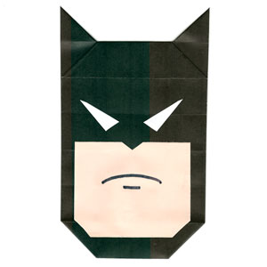 38th picture of origami Batman's face