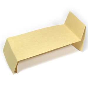 single origami bed