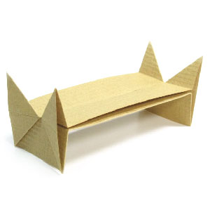 16th picture of origami stand, paper stand, boat stand, origami boat stand