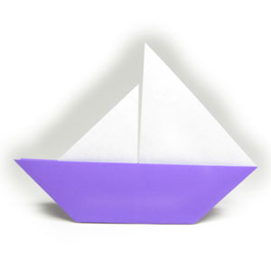 8th picture of traditional origami sailboat