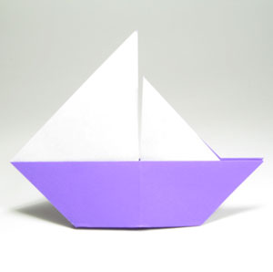 15th picture of traditional origami sailboat