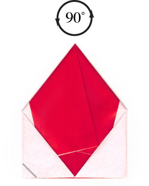 13th picture of origami bookmark of santa-face