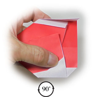 18th picture of origami bookmark of santa-face