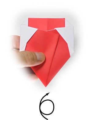 24th picture of origami bookmark of santa-face