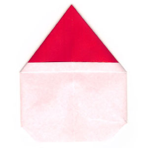 25th picture of origami bookmark of santa-face