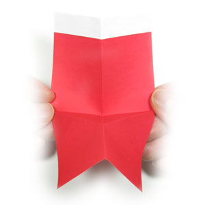 11th picture of 2D origami boot of Santa Claus