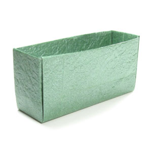 narrow deep origami box
