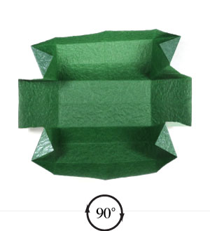 10th picture of closed rectangular origami paper box