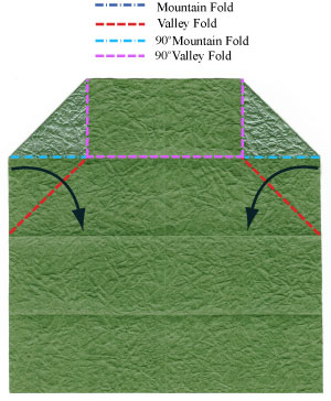 7th picture of closed rectangular origami box II