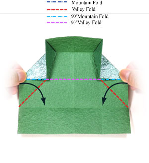 8th picture of closed rectangular origami box II