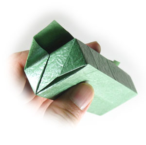 23th picture of closed thin rectangular origami paper box