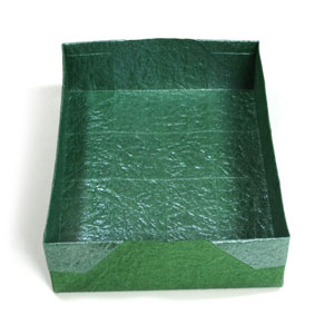 17th picture of wide and flat rectangular origami box