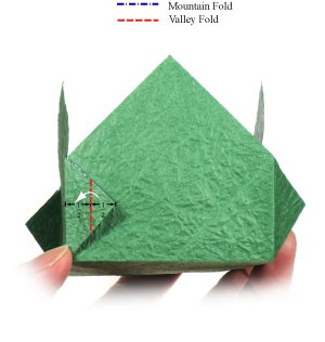 11th picture of closed flat square origami paper box