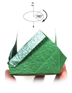 17th picture of closed flat square origami paper box