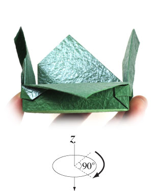 20th picture of closed flat square origami paper box