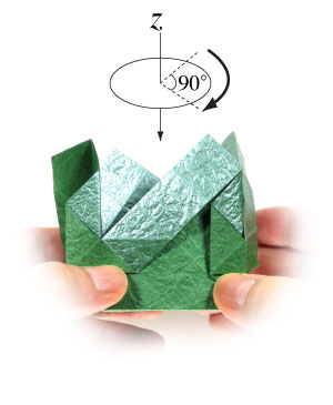 33th picture of closed square origami paper box II