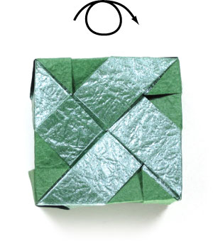 45th picture of closed square origami paper box II