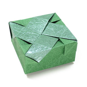 47th picture of closed square origami paper box II
