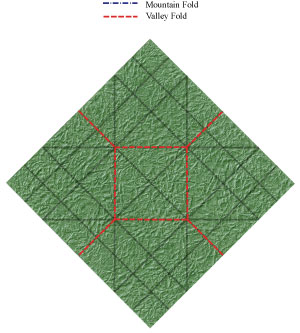 10th picture of closed square origami paper box III