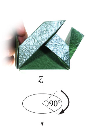 32th picture of closed square origami paper box III