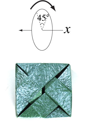 43th picture of closed square origami paper box III