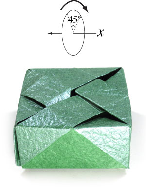 44th picture of closed square origami paper box III