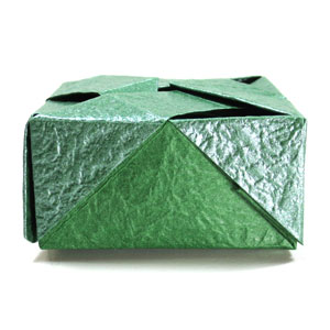 45th picture of closed square origami paper box III