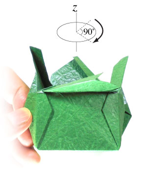 27th picture of closed square origami paper box IV