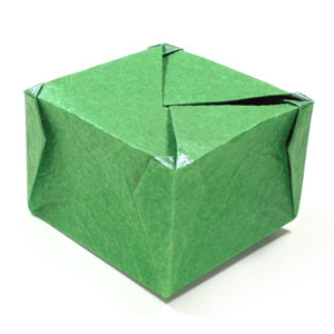 37th picture of closed square origami paper box IV