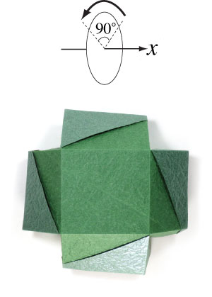 15th picture of medium square origami paper box