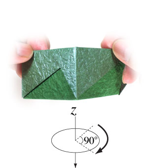 22th picture of medium square origami paper box