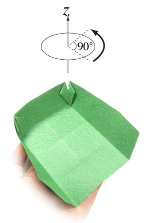 17th picture of flat open-square origami paper box
