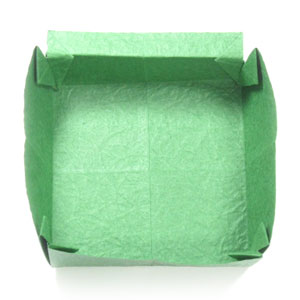 22th picture of flat open-square origami paper box