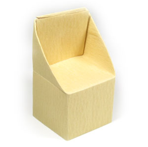 23th picture of trapezoid origami chair