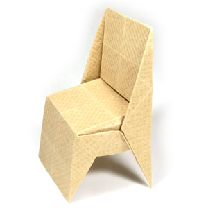 41th picture of origami chair with triangular legs