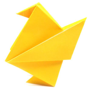 traditional origami chick
