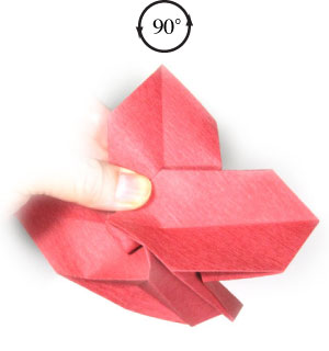 17th picture of origami christmas flower, poinsettia