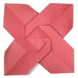 31th picture of origami christmas flower, poinsettia