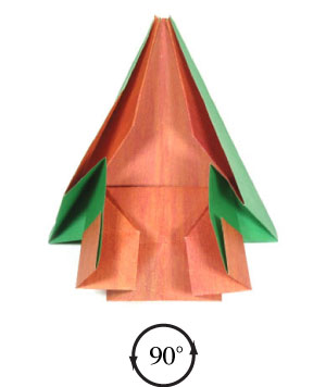 16th picture of 3D origami christmas tree