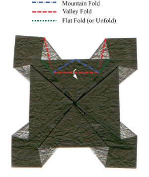 5th picture of Nestorian origami cross